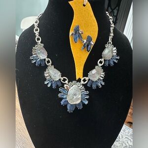 Chloe + Isabel Northern Mist Statement Necklace Set Matching Earrings with BOX